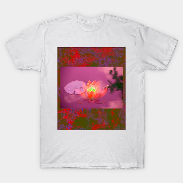 Pink Lotus T-Shirt by aa.designs.pro@gmail.com